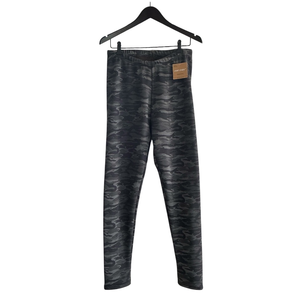 Just Cozy Fur Lined Camo Stretchy Sweatpants